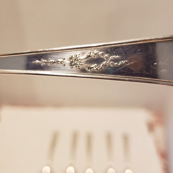 Set 6 Grapefruit/Fruit Spoon  1847 Rogers Ancestral 1924 Vintage Silverplate - Picture 5 of 15